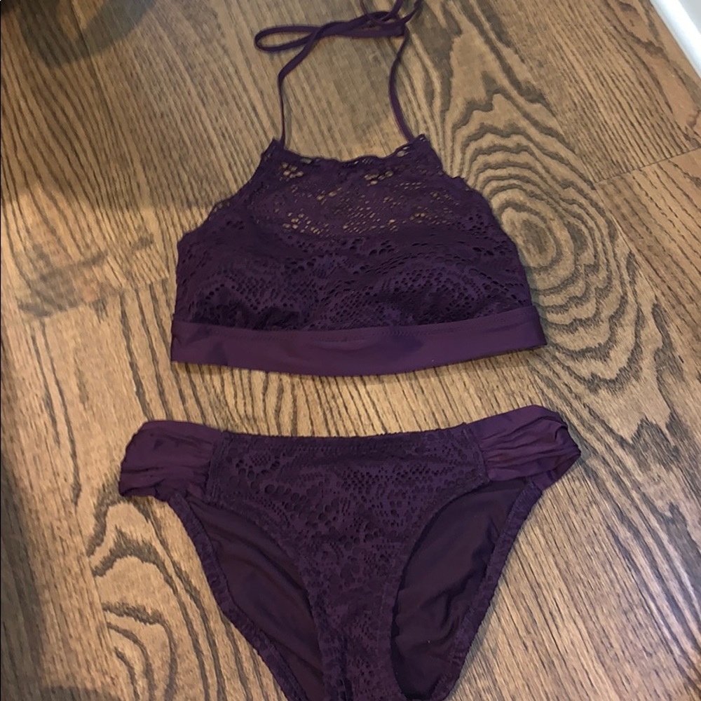Dark purple bikini set